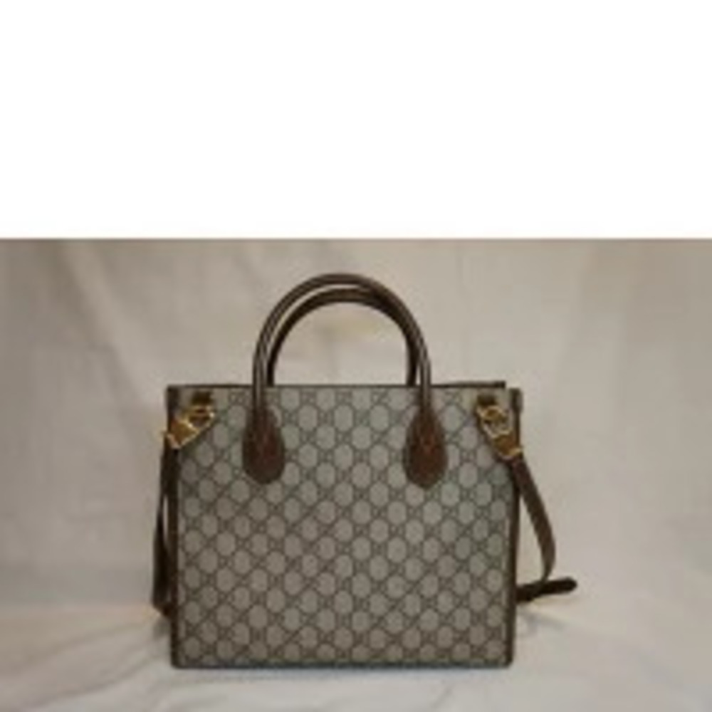 Gucci leather GG beige the GG iconic Supreme brown Tote Bag Tan Brown